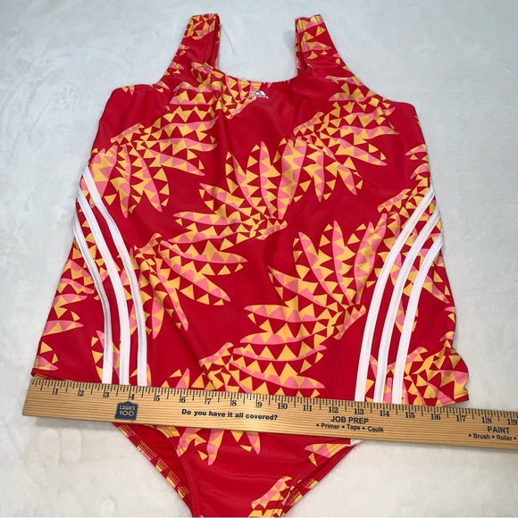 Farm Rio x adidas red orange white one piece swimsuit size 1XL new with tags - Picture 5 of 12